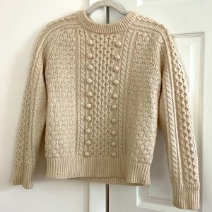 Jcrew White Wool Sweater